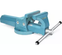 Тиски слесарные уличные KANCA 150 мм FORTISSIMO FIX, с трубными губками, 60210032150
