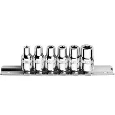 Набор E-Torx торцевых головок 1/4" на держателе CETA FORM 6 предметов, C06-R06 Набор E-Torx торцевых головок 1/4" на держателе CETA FORM 6 предметов, C06-R06