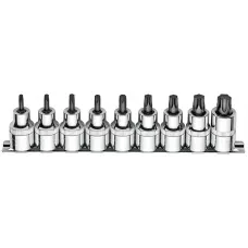 Набор головок со вставкой Torx 1/2" на держателе CETA FORM 9 предметов, C28S-RT9